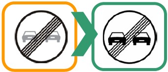 R-502 End of overtaking prohibition