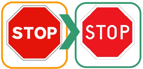 R-2 Mandatory stop or stop