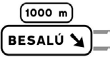 S-230 Advance signalling, with sign over the roadway,
    on conventional road or multilane road
    towards conventional road or multilane
    road