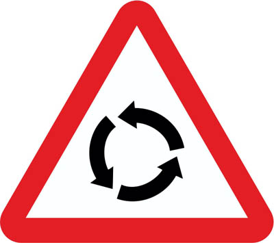 P-4 Intersection with rotary traffic