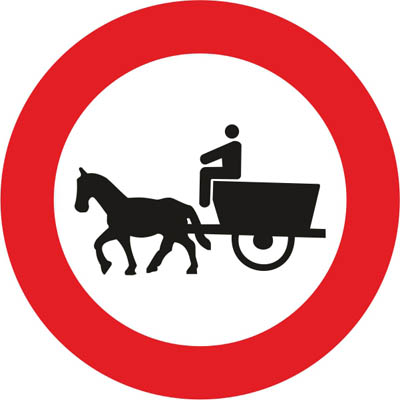R-113 No entry for animal-drawn vehicles