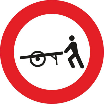 R-115 No entry for handcarts
