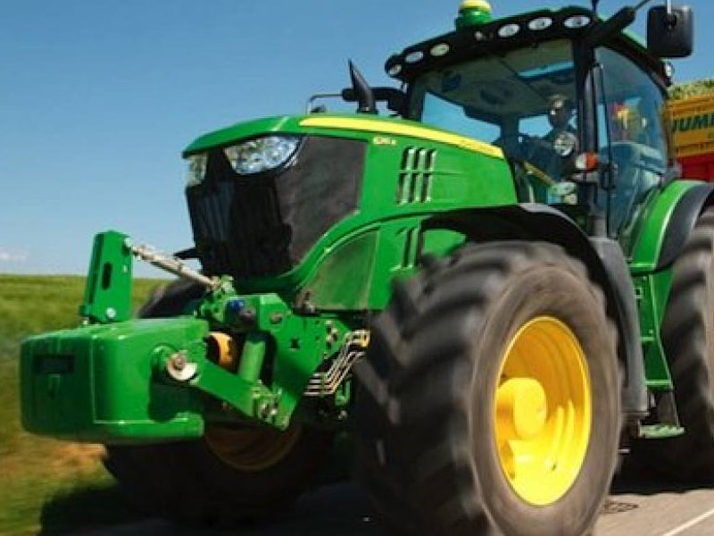 The agricultural tractor shown in the photograph has a maximum authorised mass not exceeding 3,500 kg. Is it allowed…